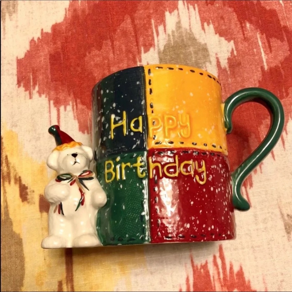 Boyds Bear Hope Collection Happy Birthday 3D Mug